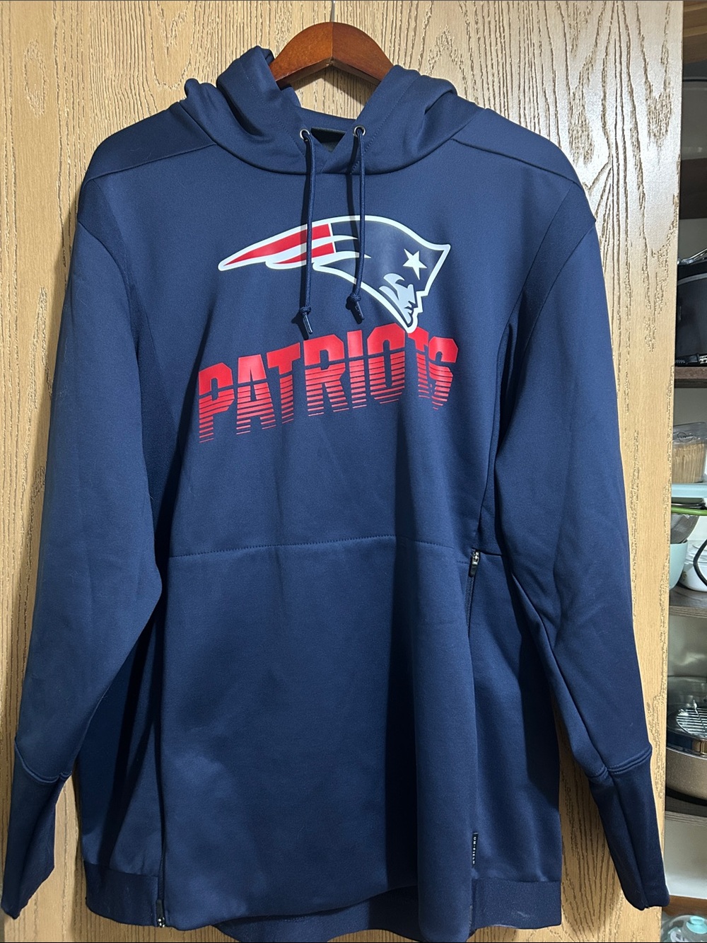 Patriots Navy Pullover Hoodie – Nike New England Patriots Men's Team Sweatshirt